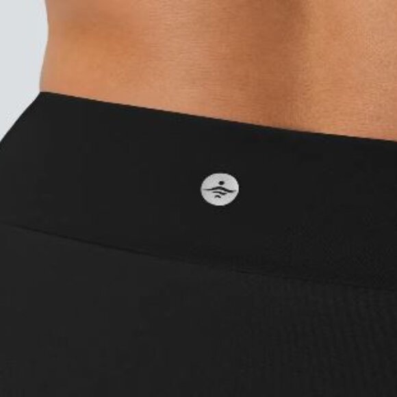 Halara Brand NWT Size Large Ribbed Black Crossover Bikini Bottom Swimsuit - Picture 2 of 4